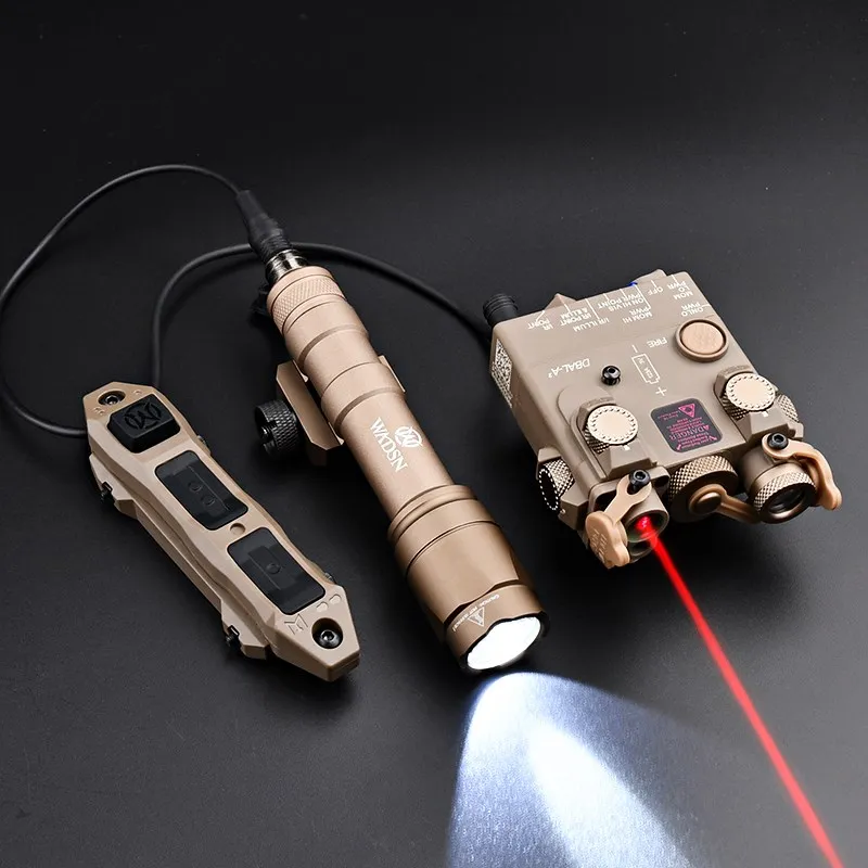 Tactical WADSN Airsoft DBAL-A2 Laser Pointer IR Red Green Blue Dot Sight Laser Aiming Hunting Weapon Scout Lamp Fit 20mm Rail