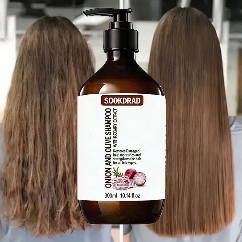 

Onion Olive Shampoo, Non-greasy Formula, Strengthen Hair Roots, For Oily Scalp