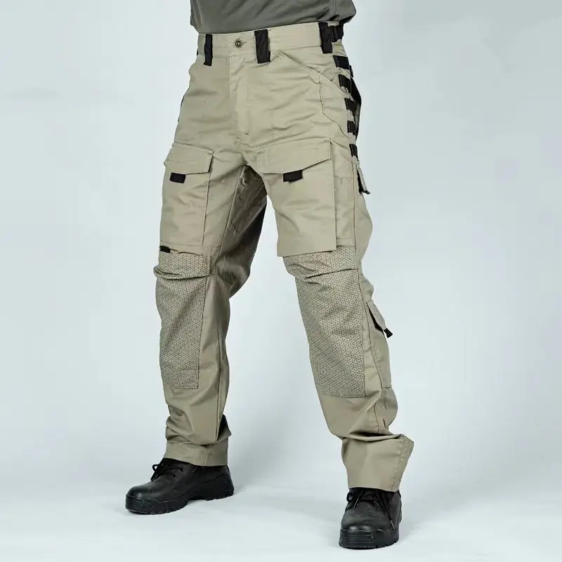 Multi-Pockets Tactical Cargo Pants Men Military Casual Pants Waterproof Cargo Trousers Wear-resistant Male Outdoor Hiking Pants