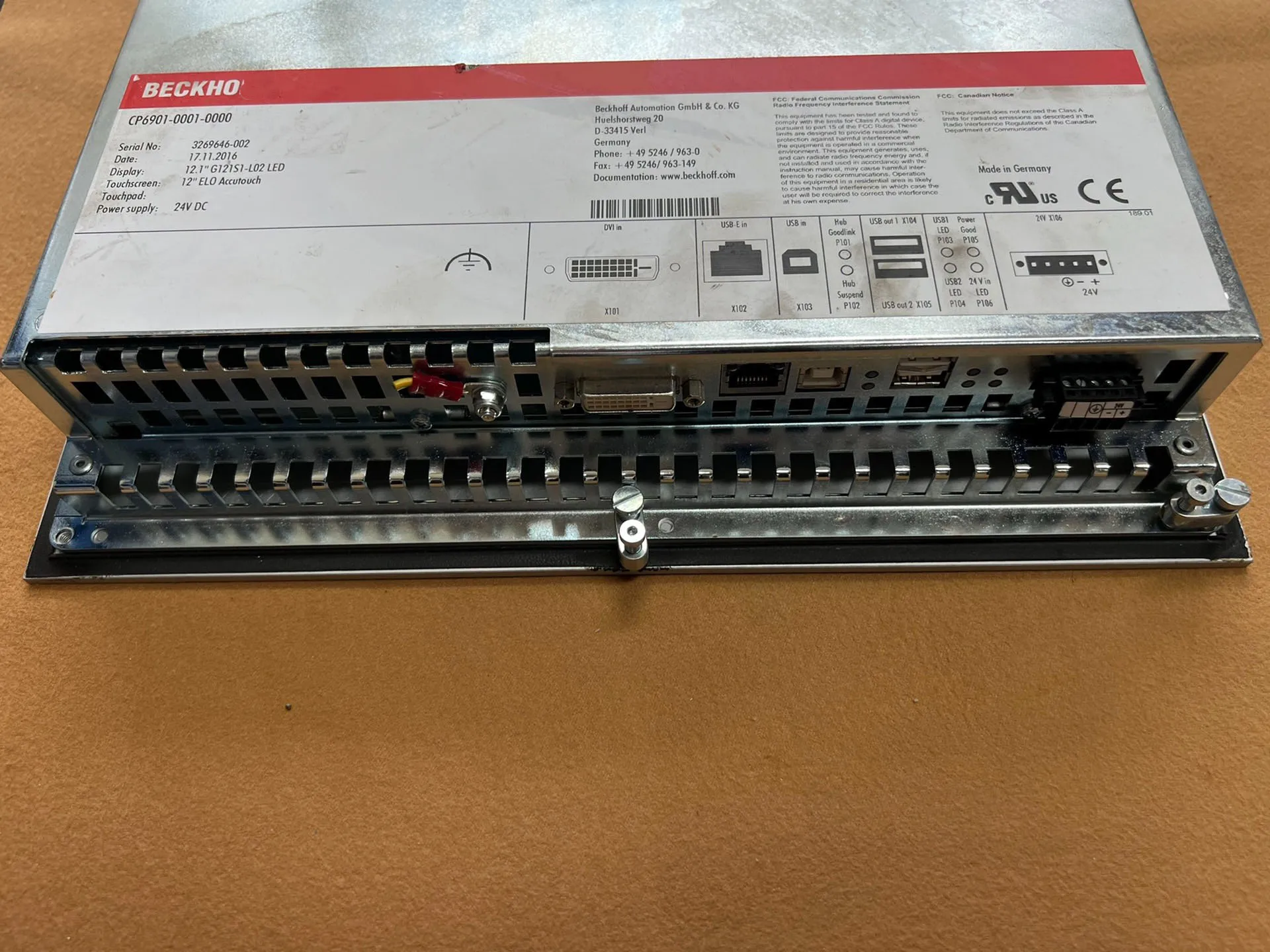 CP6902-0001-0000 Touchpaneel voor Beckhoff CP6902-0001-0000