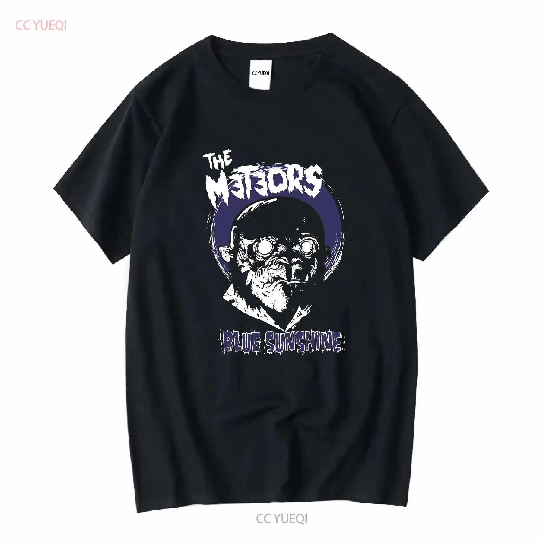 The Meteors Blue Sunshine Cotton Black T shirt S 5XL VM3883 vintage Washed Comfortable Slightly Breathable fashion Versatile