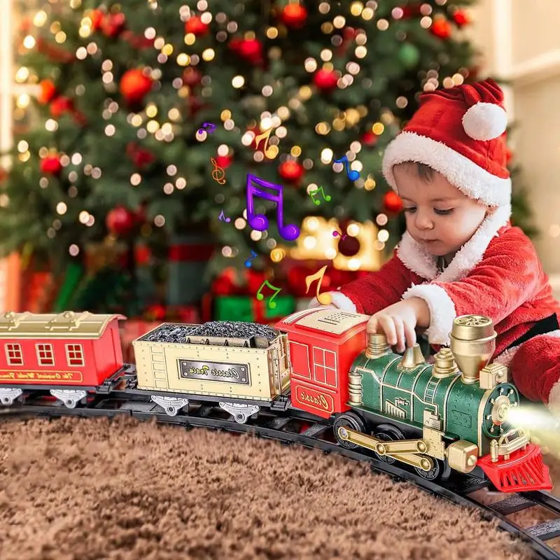 Train Around Christmas Tree Electric Train Set Funny Train Set For Toddler Christmas Train Toy Electric Toy Train Set With Light