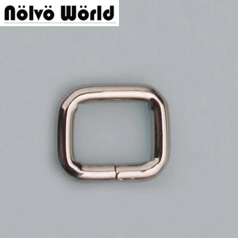 

50pcs 5 colors 4.0 Line 1.7cm 5/8 Inch round edge alloy buckle,square buckle for DIY purse bags purse buckles