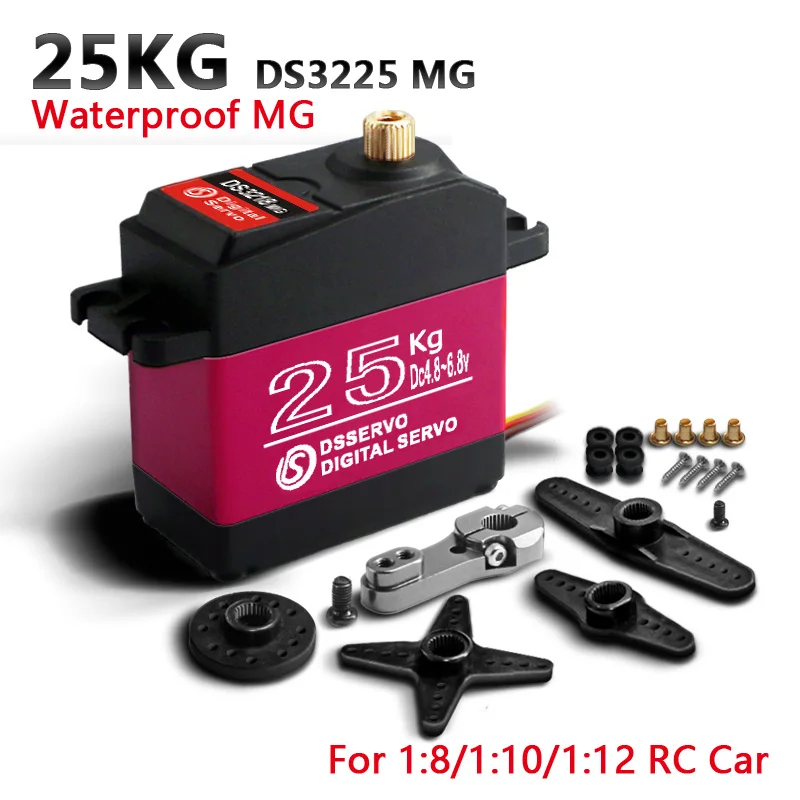 

1X DS3225 update servo 25KG full metal gear digital servo baja servo Waterproof servo for baja cars+Free Shipping