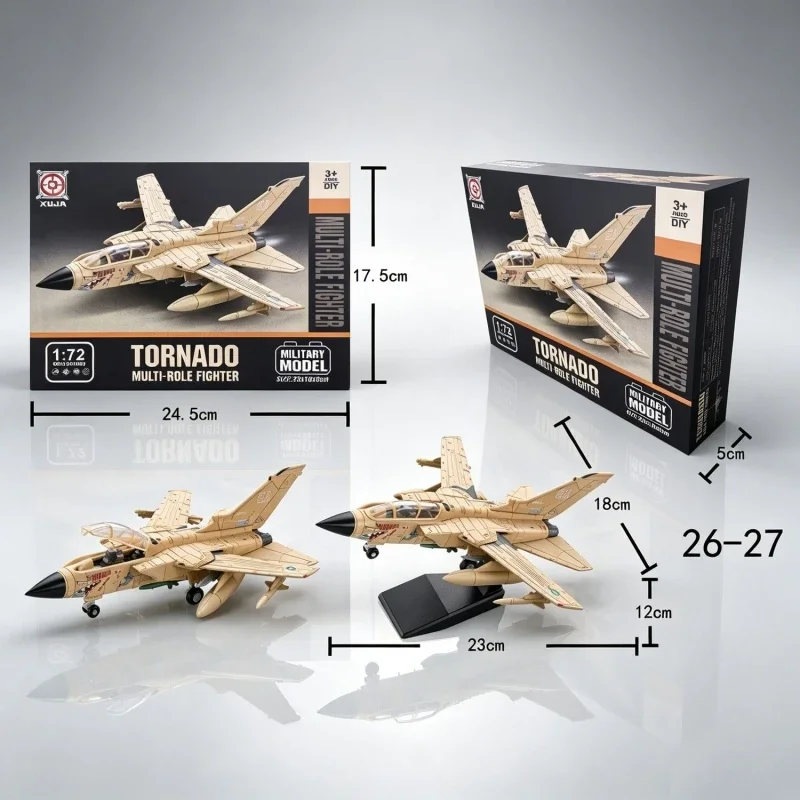 1/72 Kreative Militärserie Panavia Tornado Kampfjet-Bausteine, Flugzeugmodell, DIY-Bausteine, Spielzeug für Luftfahrtfans, Geschenke – Detail 1