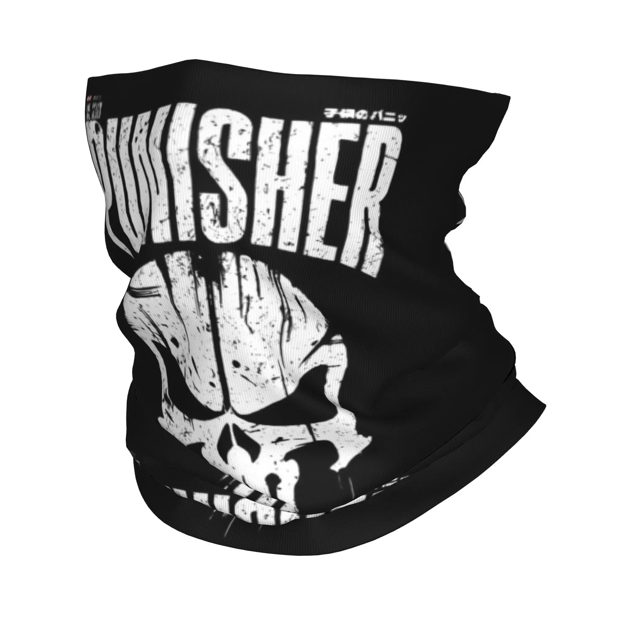 

Skeleton Skull Heavy Metal Punisher Neck Gaiter Men Women UV Protection Winter Bandana Scarf for Cycling