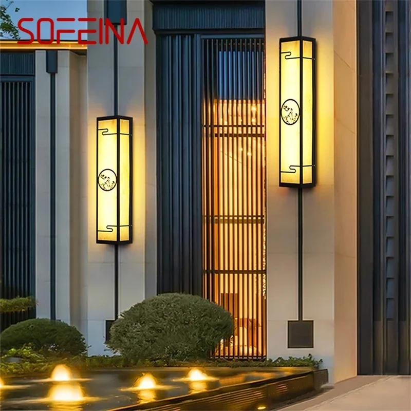 

SOFEINA Contemporary LED Outdoor Wall Lamps Simplicity Waterproof Balcony Hallway Courtyard Villa Gate Hotel