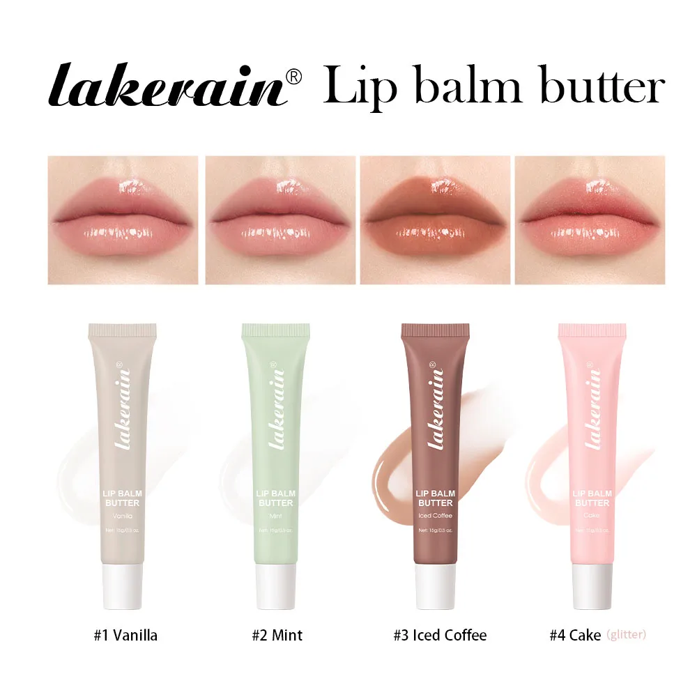 Lakerain 4 cores novo verão manteiga bálsamo labial hidratante lábios hidratante hidratante bálsamo labial manteiga