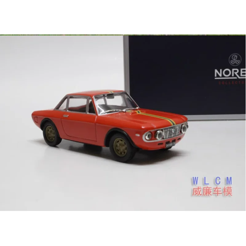 Diecast Scale 1:43 Lancia Fulvia Rallye 1.6 HF Static Simulation Alloy Car Model Metal Vehicle Decoration Gift Collection