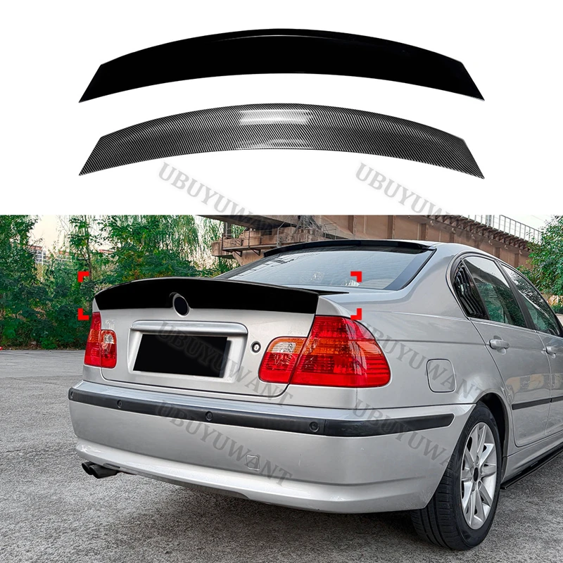 Für BMW 3er E46 M3 1998-2004 4-Türer Limousine Hochwertiger ABS Auto-Heckspoiler Flügel Kofferraumlippe