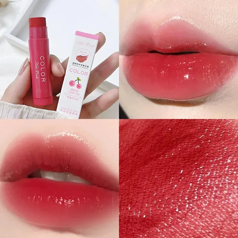 Moisturize Lip Balm Lipstick Hydrate Cute Girl Plump Lip Water Light Lip Glaze Makeup Korean Lipstick Cosmetic 3 Colors Beauty