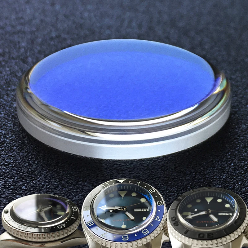[إطار مضيء + كريستال الياقوت] مجموعة متنوعة موصى بها لقبعة Seiko SXK007 مع إطار سيراميك مسطح متدرج