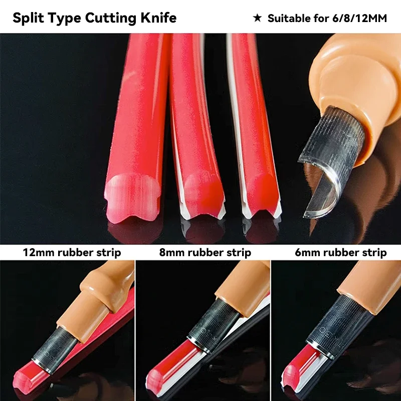 LED Neon Light Split Silicone Strip Cutting Tool Right Round Right Angle Arc Cutter Hand Tool Carving Knife Accessories Tool