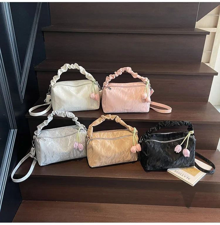 

2025 Summer New Women's Boston Bag Large Capacity Commuter Shoulder Crossbody Bag Fashion Designer Tote Handbag Free Shipping