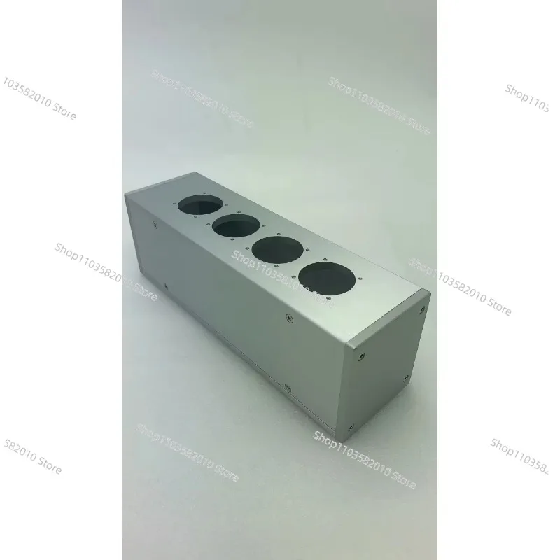 HIFI Aluminum EU Socket Power Filter Chassis - Amplifier Housing DIY with 2/4/6 Bit Holes