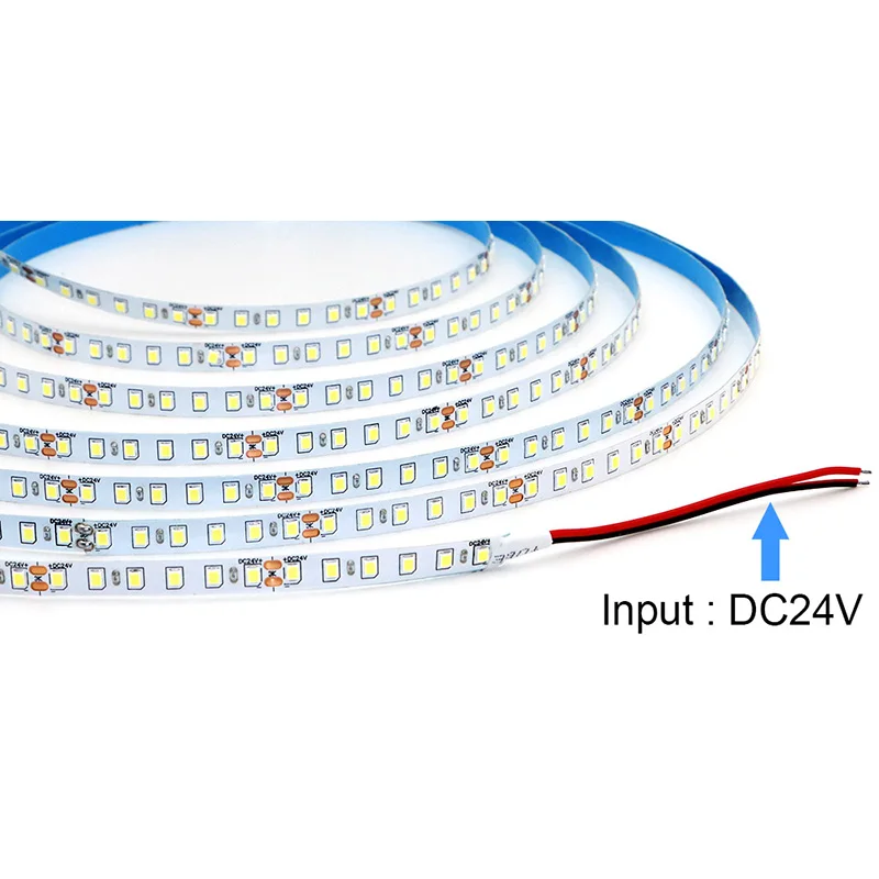 Single Strip 5m 10m 15M 20m Long LED Strip DC24V 120LEDs/m Light Strip Flexible Cuttable Whole Length Is 20meters Soft Lamp Bar