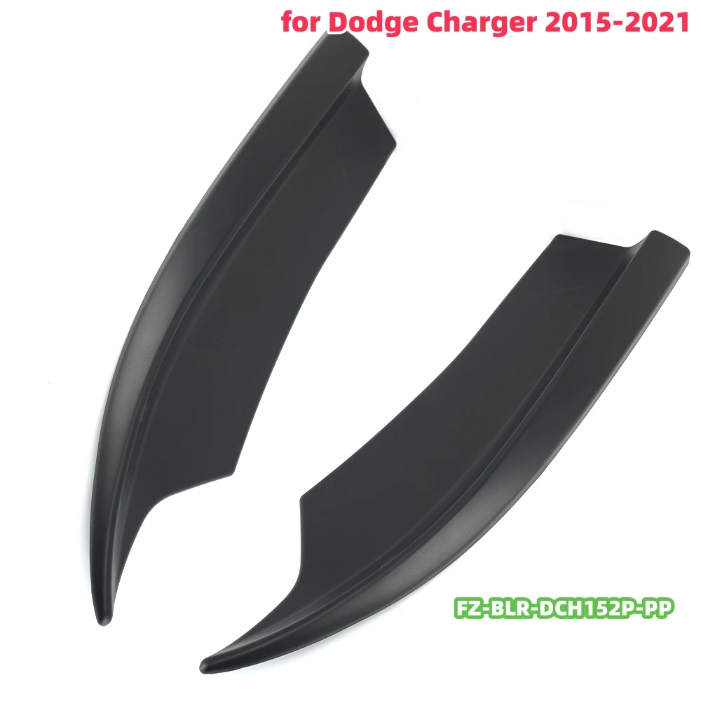 

Rear Bumper End Cap Pad Cover for Dodge Charger 2015-2021 Black ABS FZ-BLR-DCH152P-PP Spoiler Scratch Protector Car Accessories