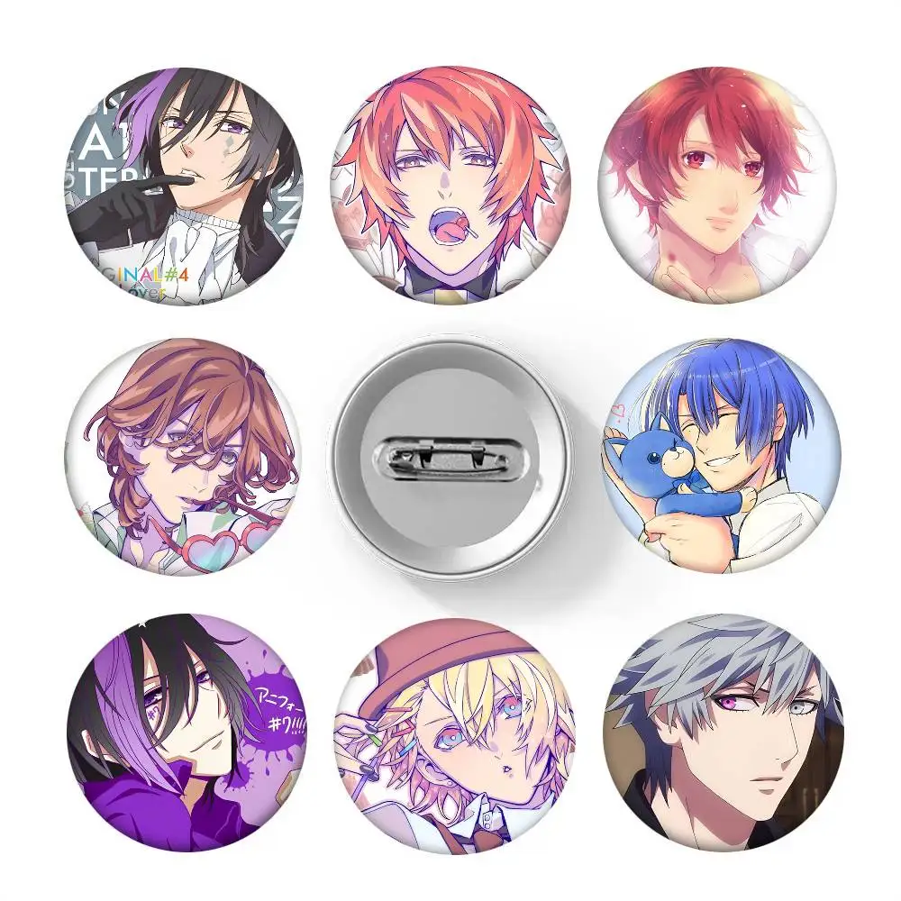 1 unidad de broche de esmalte redondo estilo caricatura de Otome Game Uta No Prince-sama para decoración de mochilas y accesorios