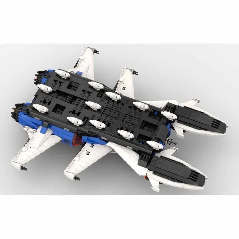 MOC-193982 Freezing Point Defender 6973 Spaceship (No Sticker) Assembly Building Block 6543PCS Christmas Gift for Children