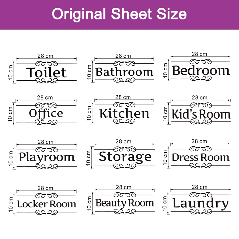 Funny Signs Wall Sticker Kitchen Bathroom Bedroom Laundry Garage Cellar Dining Room Toilet Door Decoration Vinyl Art Home Decals