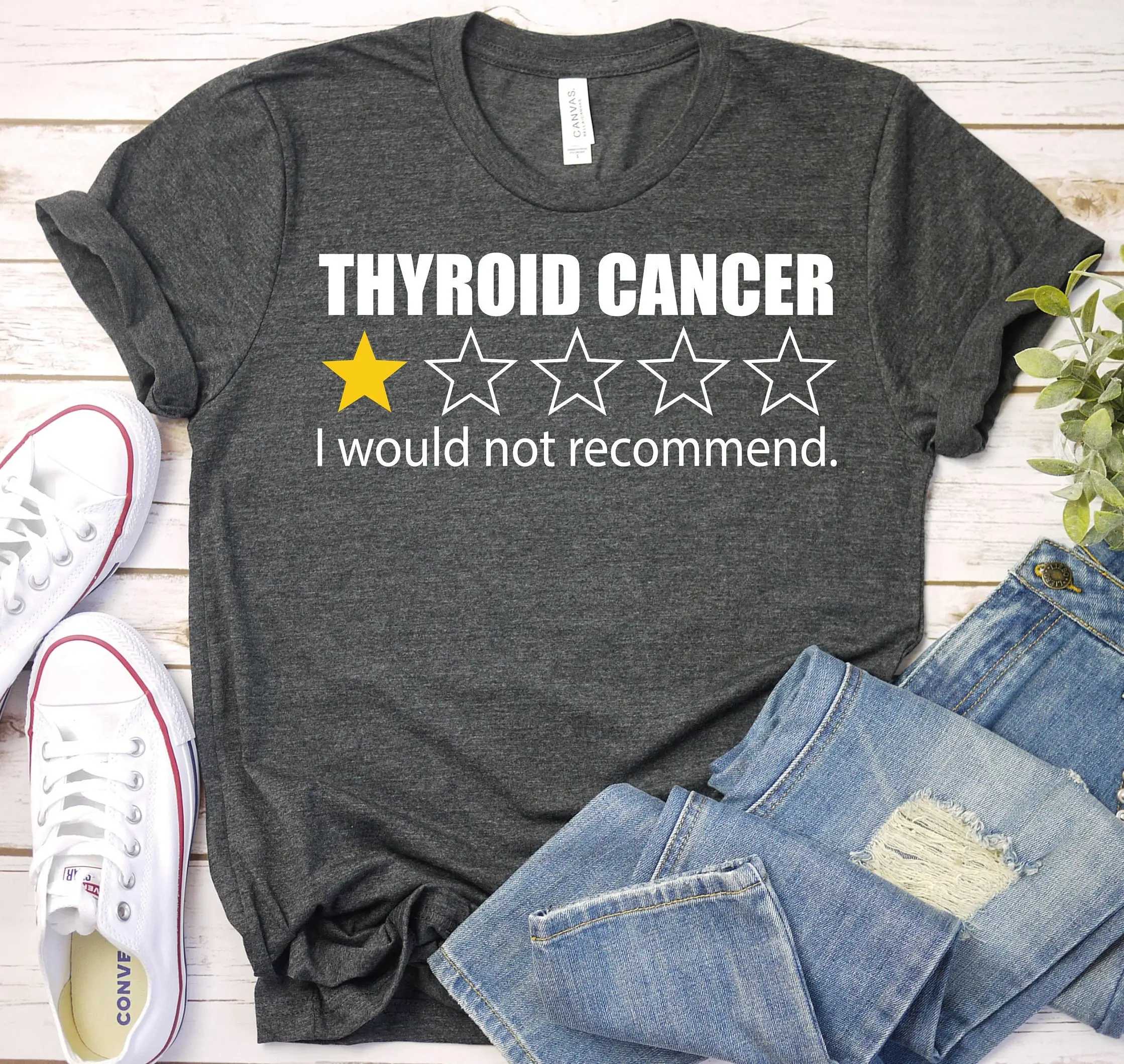 Thyroid Cancer T Shirt Awareness Support Family Survivor Month