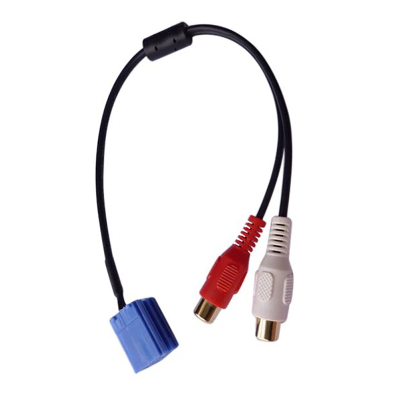 Biurlink Mini ISO 8Pin Socket RCA Cable Adapter for Car Stereo Blapunkt CD Changer Compatible with VW Volkswagen Audi