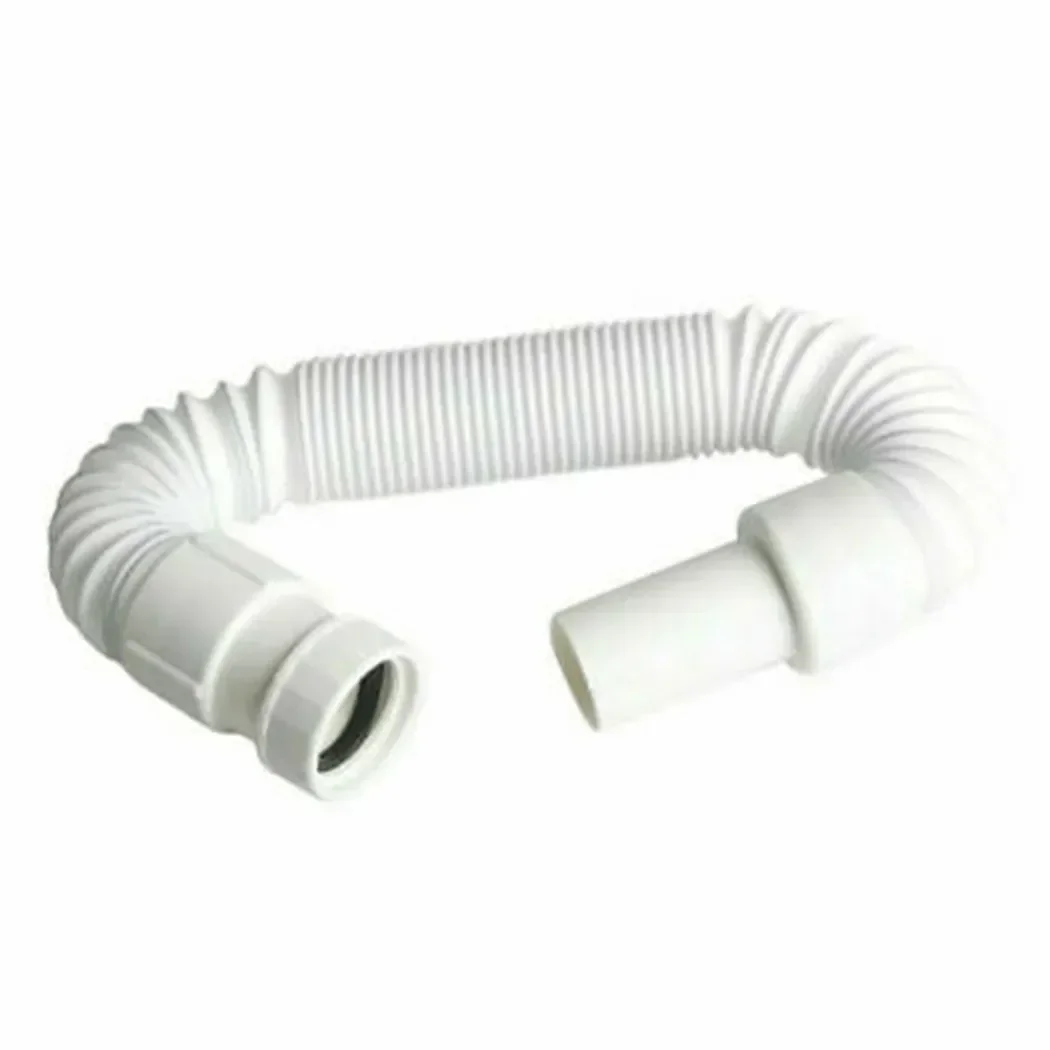 

Adjustable And Easy To Install PLASTIC Basin Sink Waste Pipe Trap 36 80cm Practical Addition To Bathroom And Kitchen