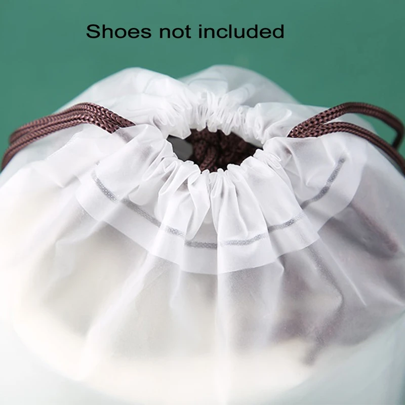 透明プラスチック製収納バッグ,20個,ポータブル,靴,ロープ,雑貨,防水,旅行用