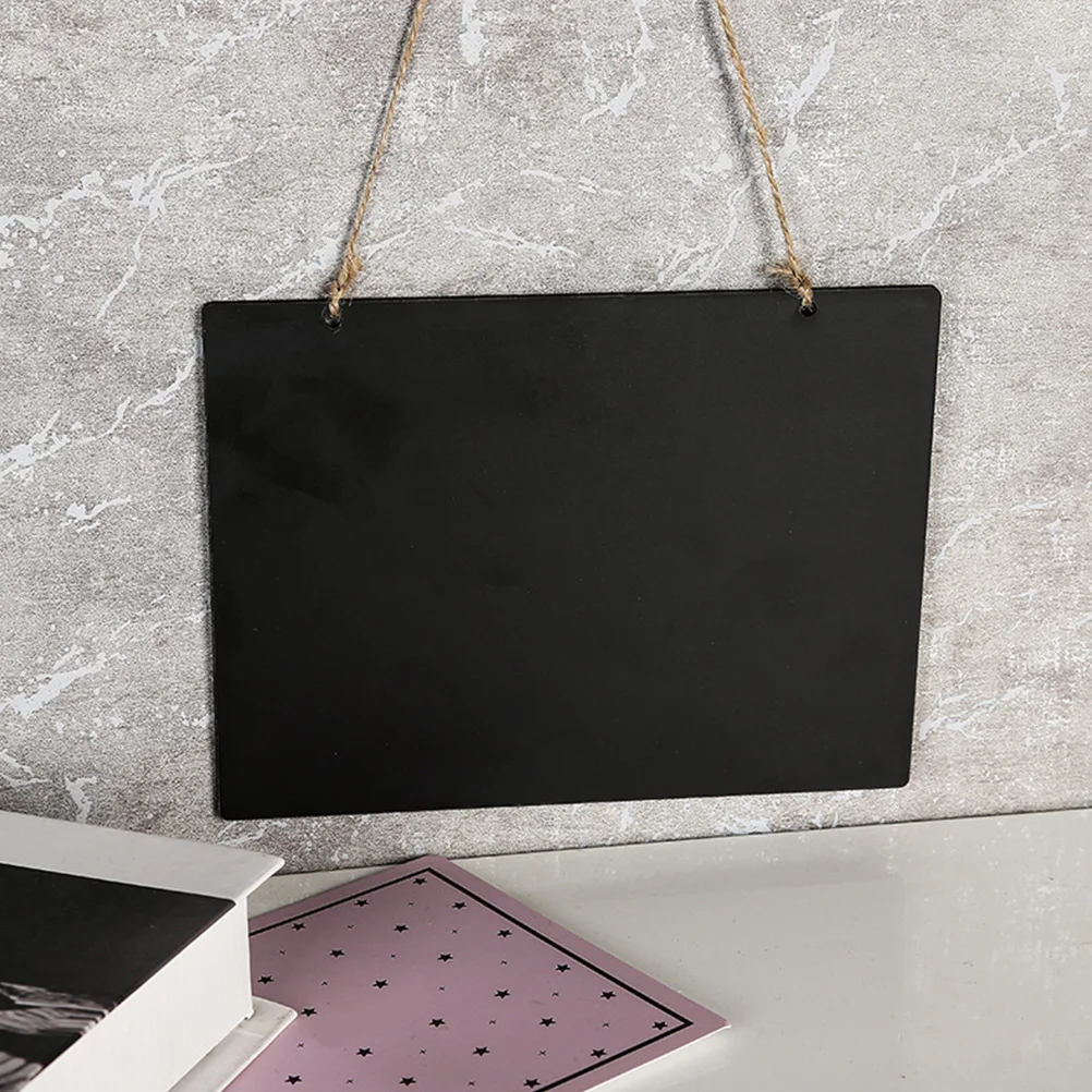 

8Pcs Hanging Writing Board Wooden Chalkboard Message Tags Lightweight Portable for Coffee Shops Office Homes Decorative