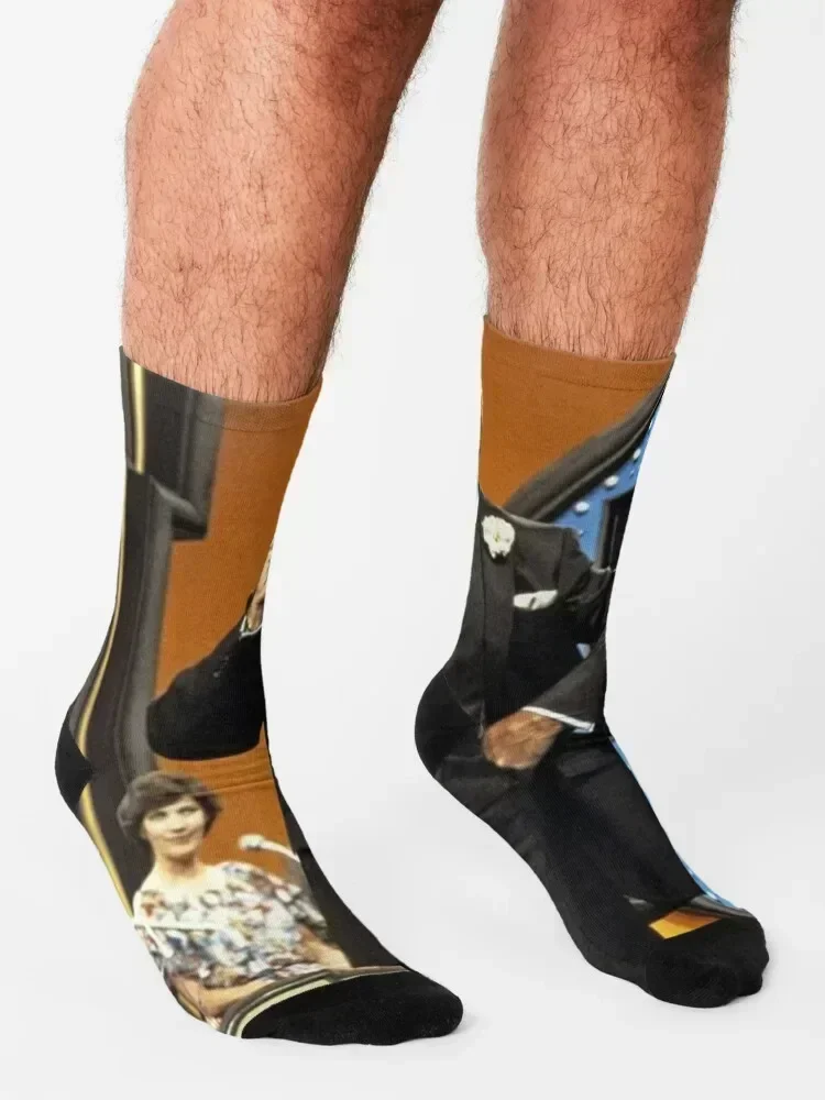 Richard Dawson 1980s color photo Socks moving stockings snow Hiking boots kawaii Socks Female Men's