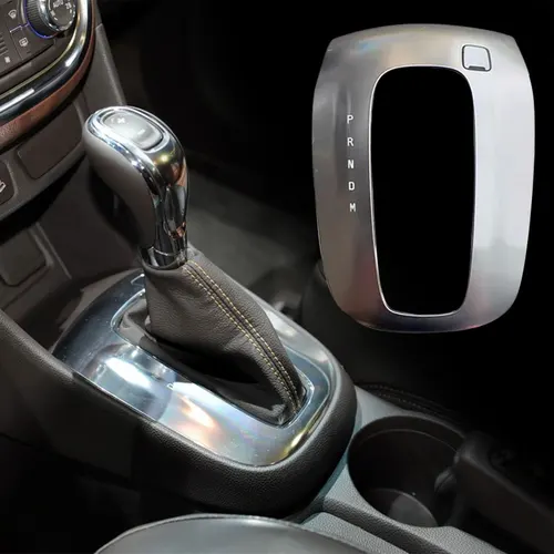 Cubierta de palanca de cambios para Buick Encore OPEL VAUXHALL MOKKA 2012-2017, palanca de cambios de coche plateada, Panel de Control, accesorios interiores para coche