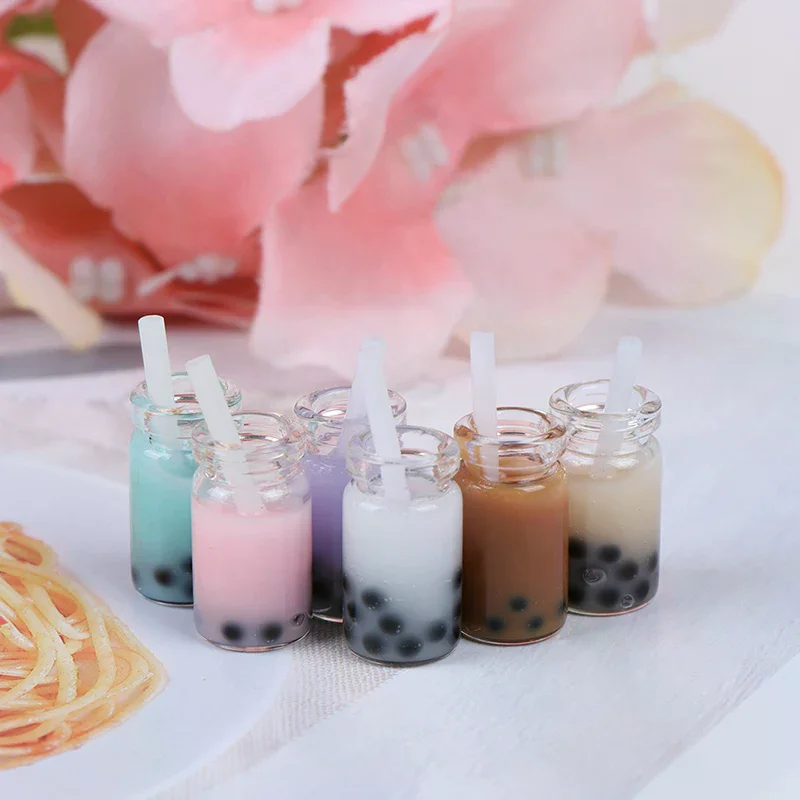 3 Stücke 1:12 Puppenhaus Miniatur Milch Teetassen Mini Spielzeug Puppenhaus Dekoration