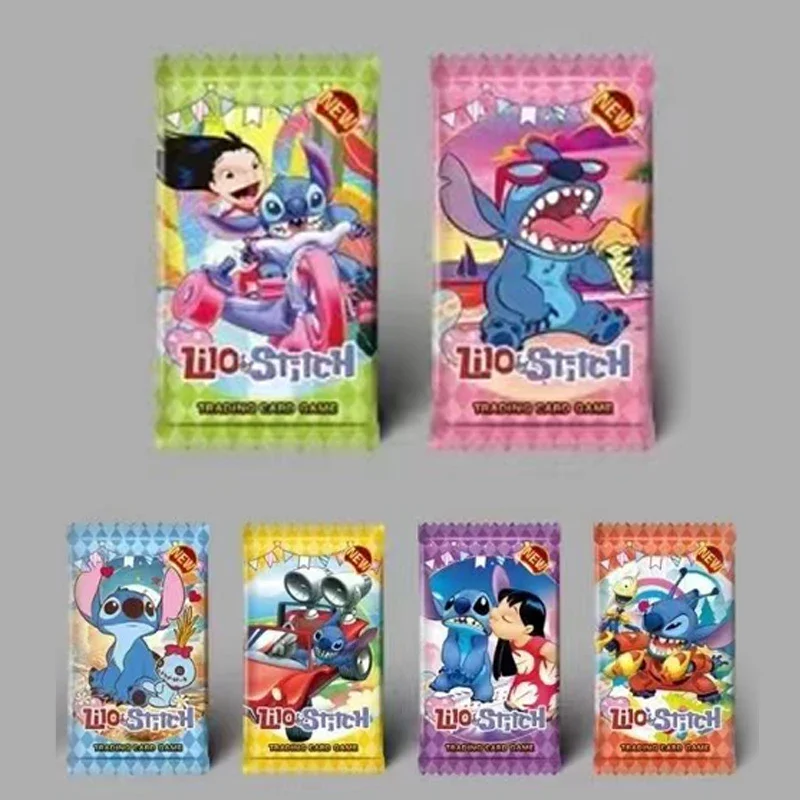 1Set of 288Sheets Interstellar Baby Collection Card Shiny Stitch Cute Stitch Cards Gam Anime Battle Carte for Children Gift Toy