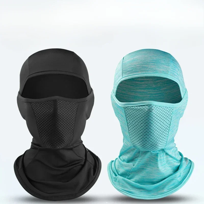 

Солнцезащитный головной убор из ледяного шелка, мужской мотоциклетный летний защитный шарф на все лицо, женское уличное оборудование