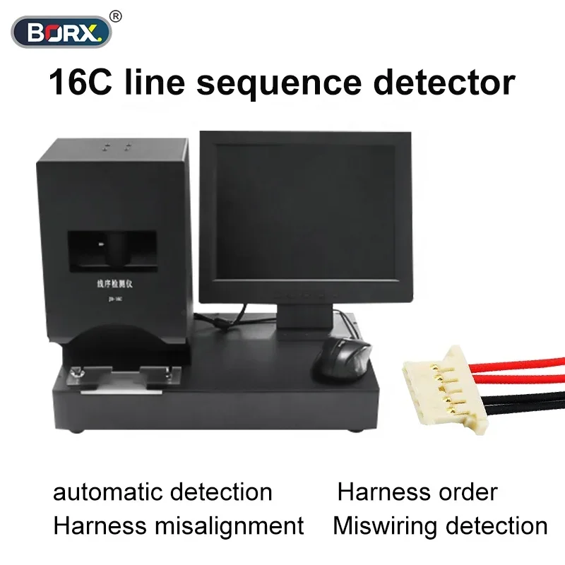 High accuracy 16C/D line sequence detector automatic parallel detection PIN wire tested Testing cable machine