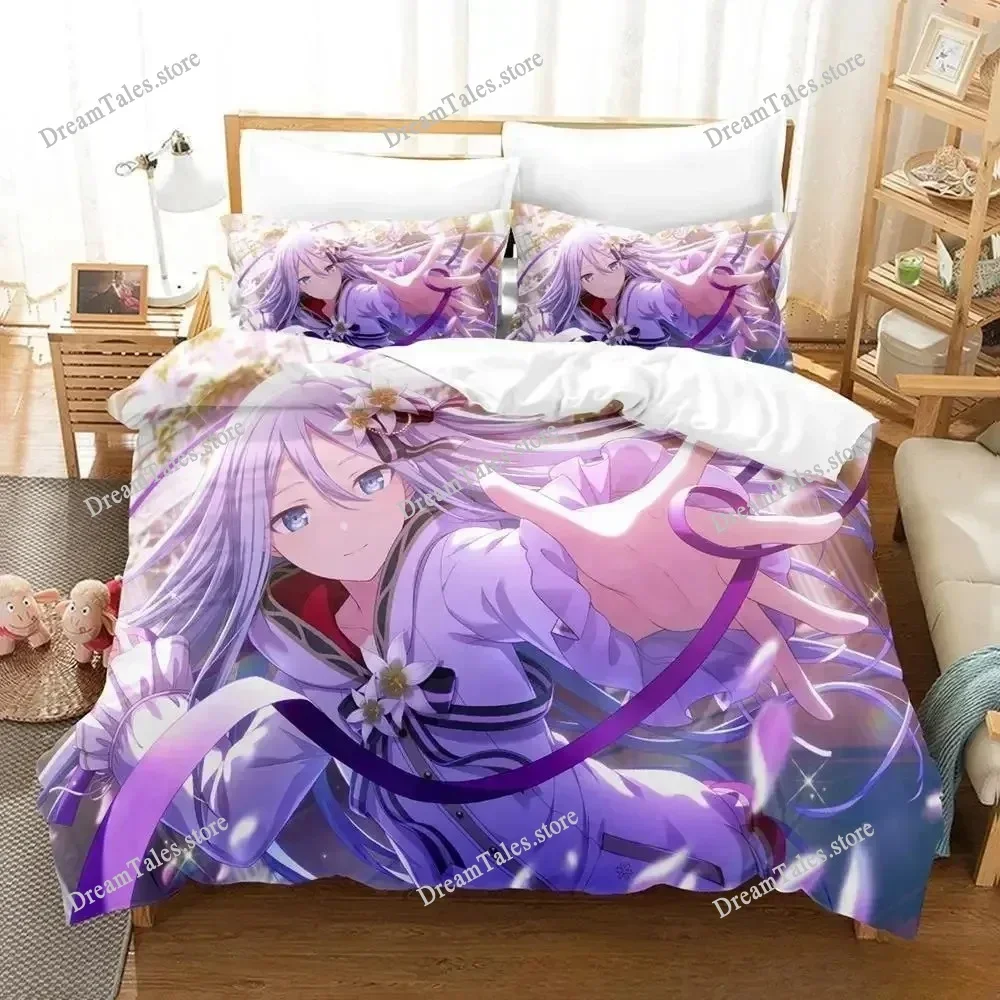 

3D Printed Anime Yoisaki Kanade Bedding Set Boys Girls Twin Queen Size Duvet Cover Pillowcase Bed Kids Adult Home Textileextile