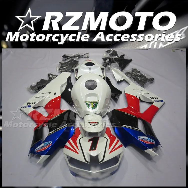 

4 подарка, новинка, яркий комплект из АБС-пластика, подходит для HONDA CBR600RR F5 2013 2014 2015 2016 2017 2018 2019, комплект кузова, синий, красный