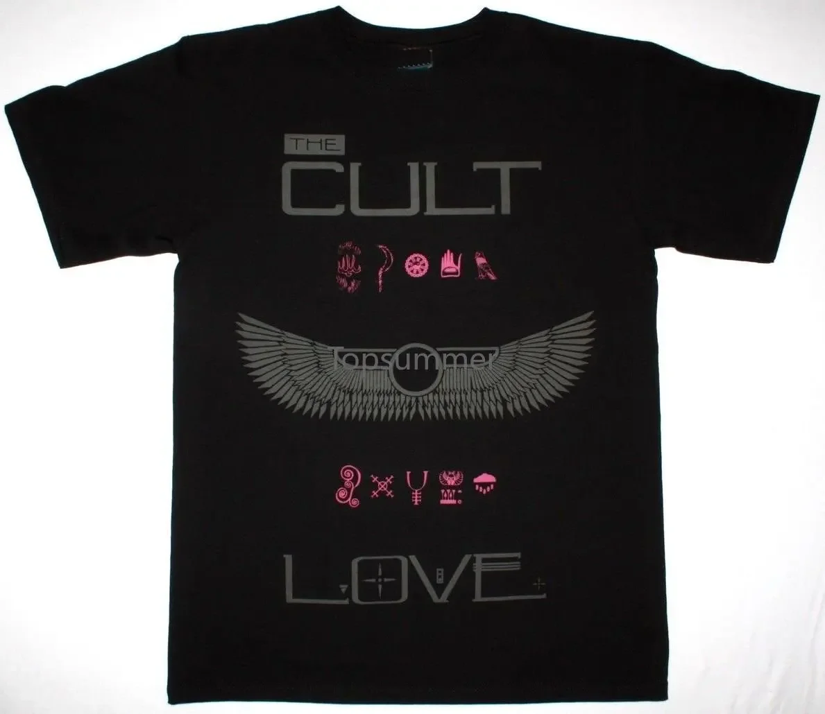 

The Cult Love Mens Black T Shirt Hard Heavy Goth Rock Band U2 Inxs R.E.M.