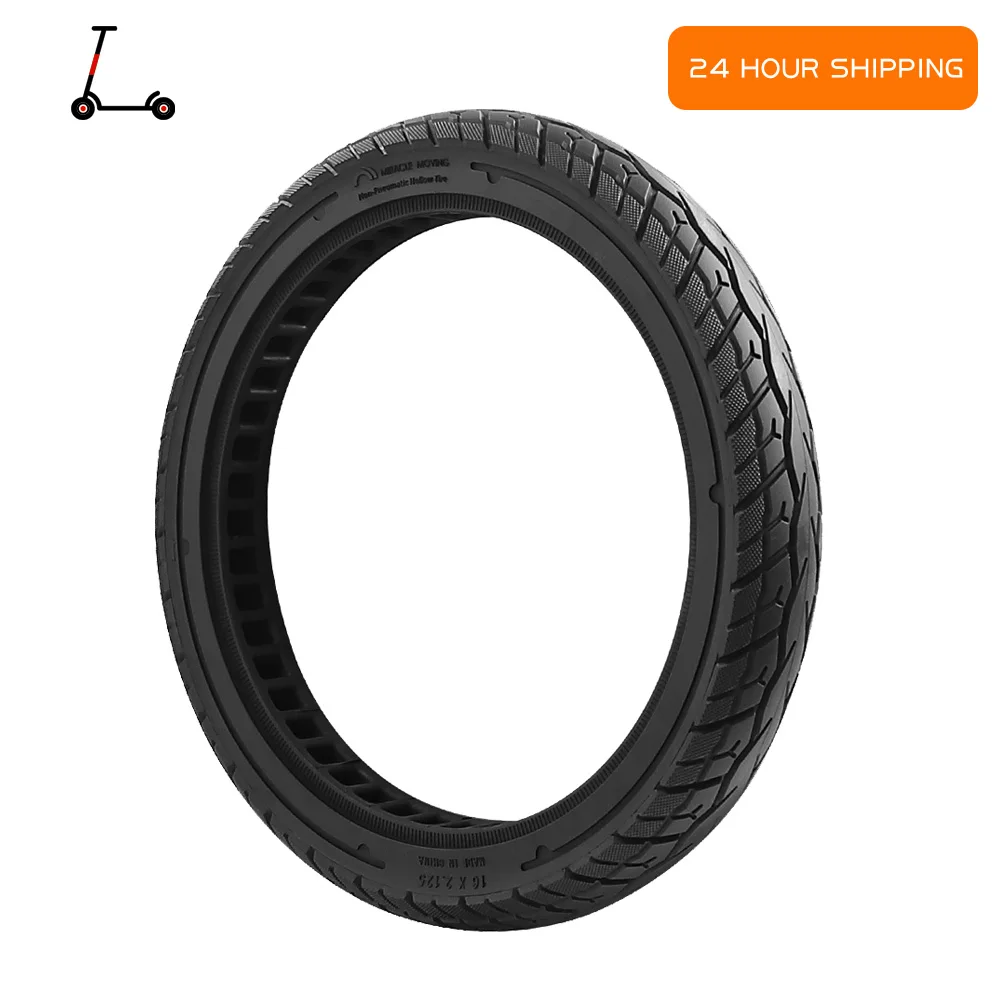 

Thickened 16 Inch Wear-resistant Solid Tires Folding Electric Bike 16x2.125 Flat-proof Pneumatic-free Tyre Bicycle Accessories