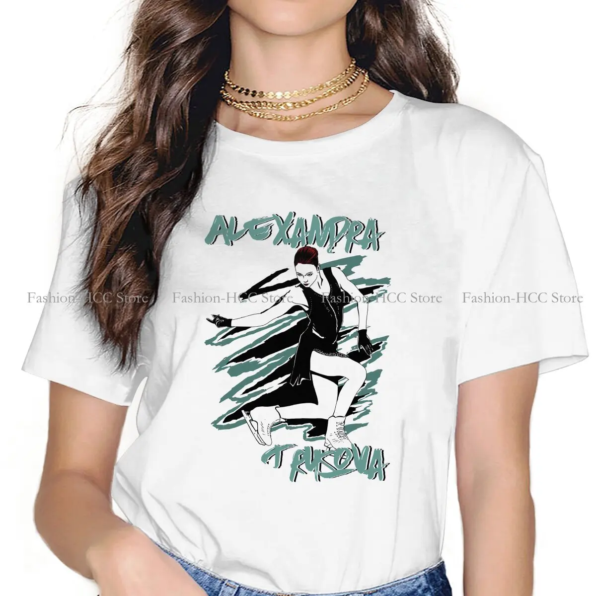 Picture 6: Alexandra Unique TShirt Figure Skating Top Quality Hip Hop Graphic  T Shirt Stuff