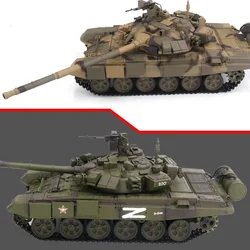 New Rc Tank Henlong Russian T90 Main Battle Tank Track Can Fire Smoke Tank Simulation Tank Model Toy Children'S Birthday Gift