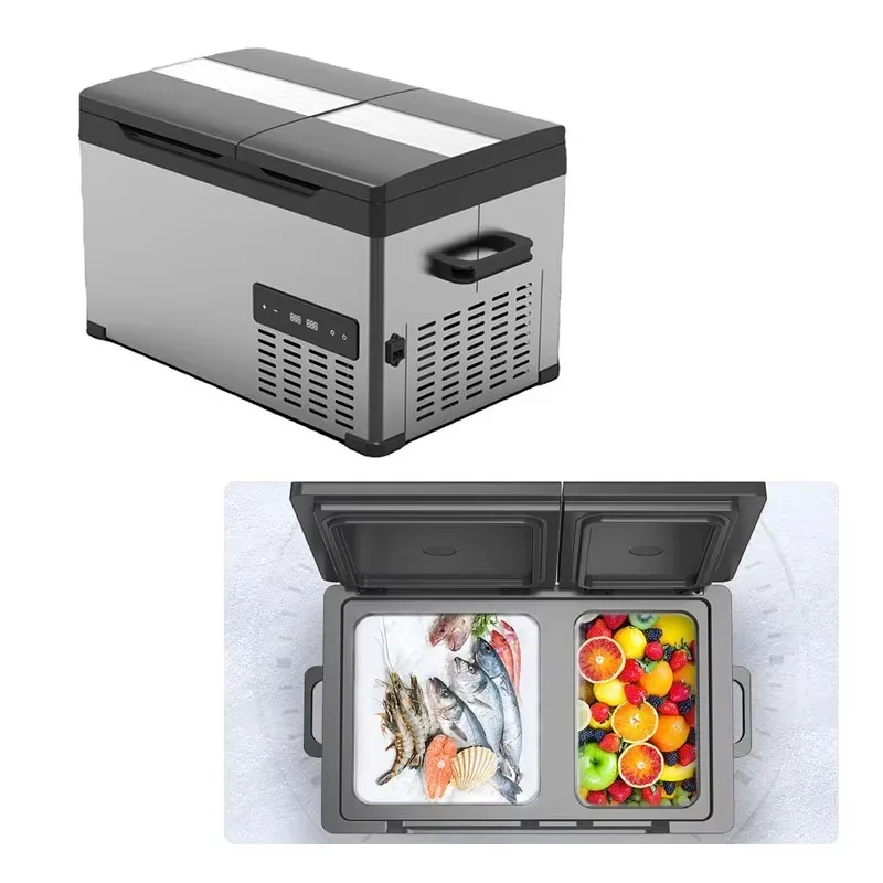 

Camping Cooler Box Portable Fridge Freezer Compressor Car Freezer Mobile Refrigerator Dual-zone Car Fridge Freezer Mode Fridge