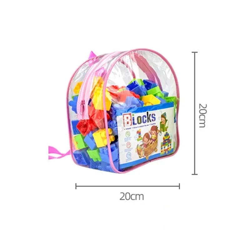 130 pçs grandes partículas de bloco de construção brinquedos montados brinquedos educativos da primeira infância forma mais montada