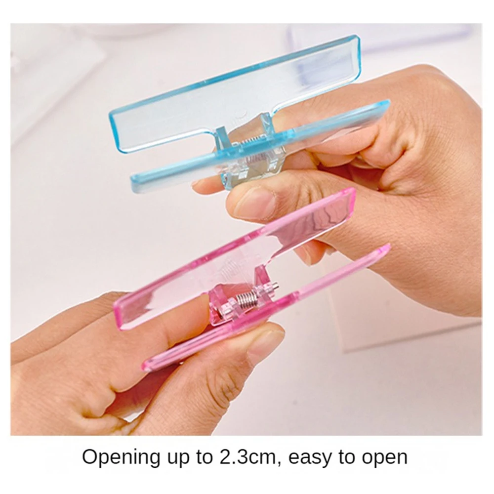 คลิปหนีบกระดาษโปร่งใสสำหรับสำนักงานที่หนีบตั๋วคลิปหนีบกระดาษน่ารัก