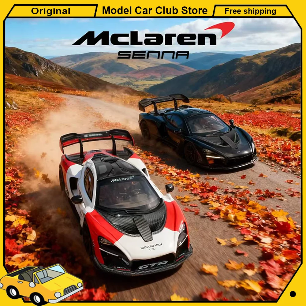 Masdi 1:64 Mclaren Senna 765LT GTR12 MCL1110 Car Special Edition Sports Car Alloy Miniature Diecast Ornament Collection Car Gift