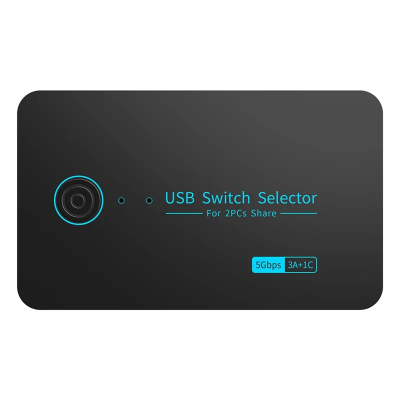 GROCE-2-In-4-Out USB3.0 KVM Switch With Typec Converter HUB Hub Controller Adapter 5Gbps Shared Keyboard Printing