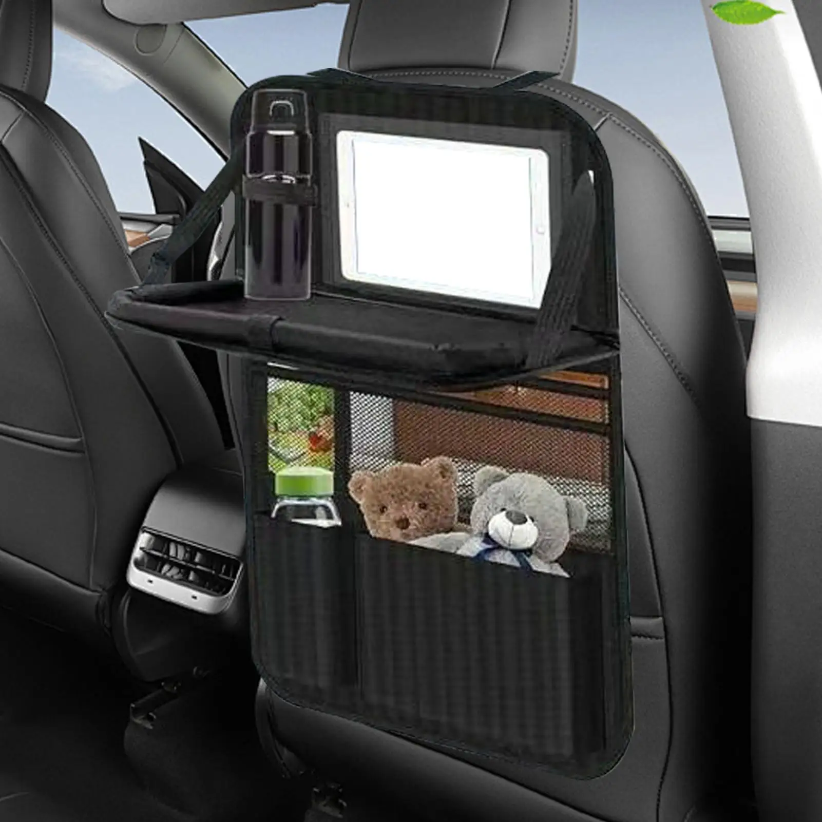 Seat Organizer For Backseat Car Seat Organizer Backseat Storage Bag Waterproof Kick Mat With Tablet Holder For Kids Snack Truck