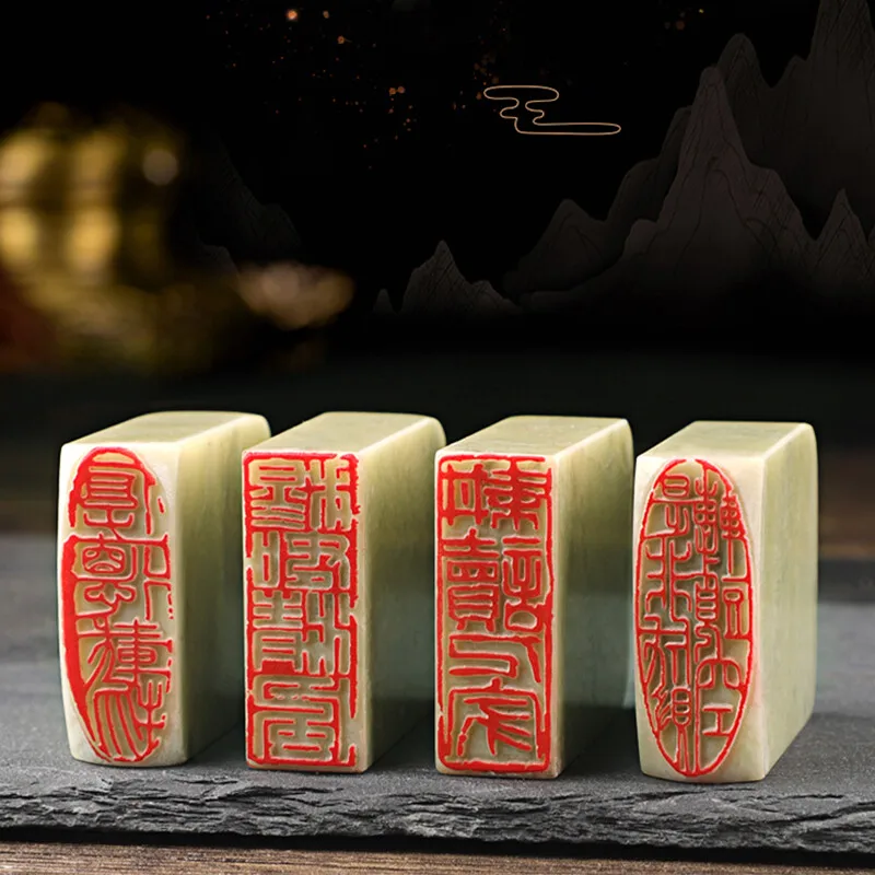 الخط الصيني ختم الانتهاء ختم الحجر شعار اسم مخصص Stamps اللوحة حروف الفنان الانتهاء ختم نحت هدية ختم #5