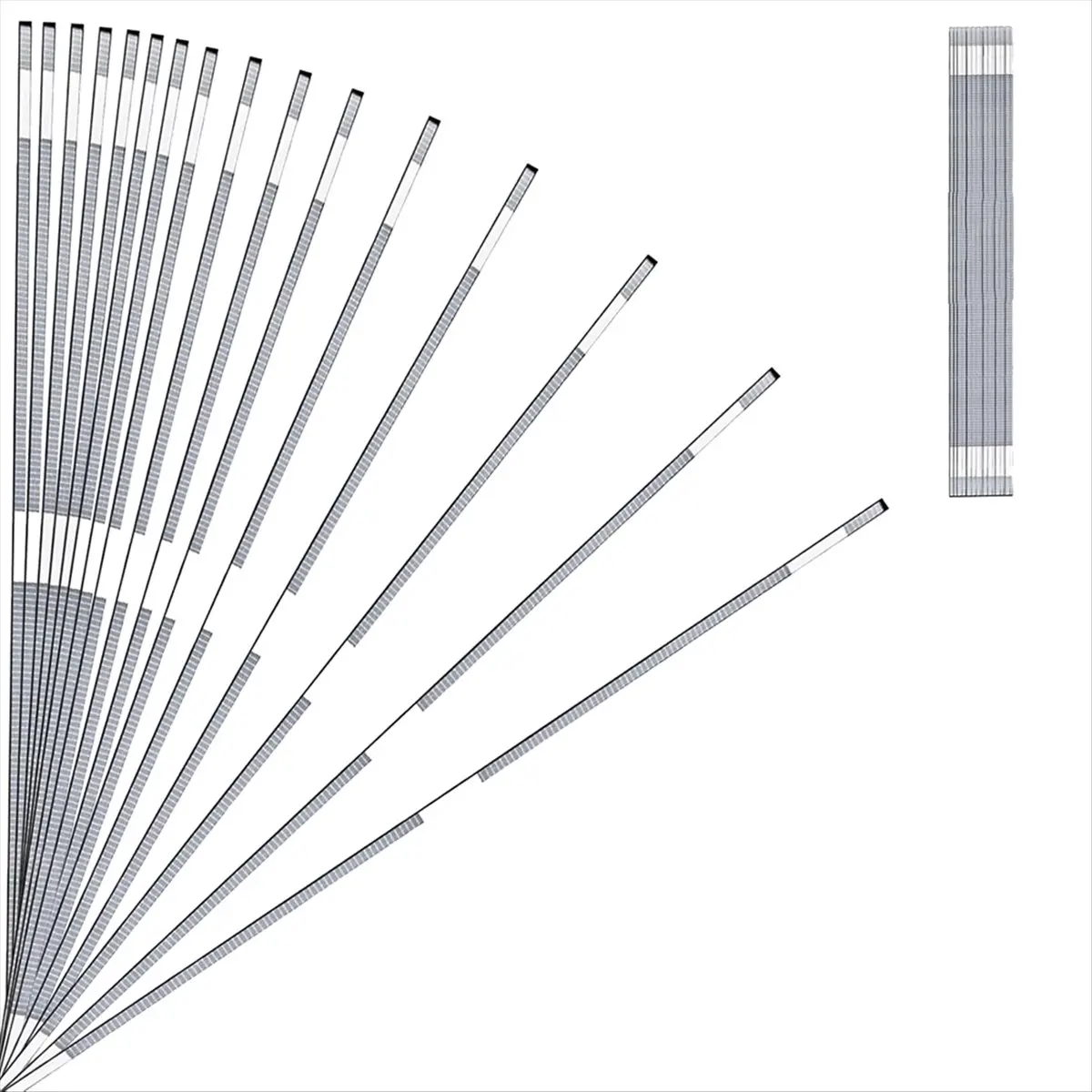 friendly-50 PCS 1.5mm Hot Melt Adhesive Strips, Used for Binding Photo Albums, Cards, Books, Thermal Binding Glue Strips