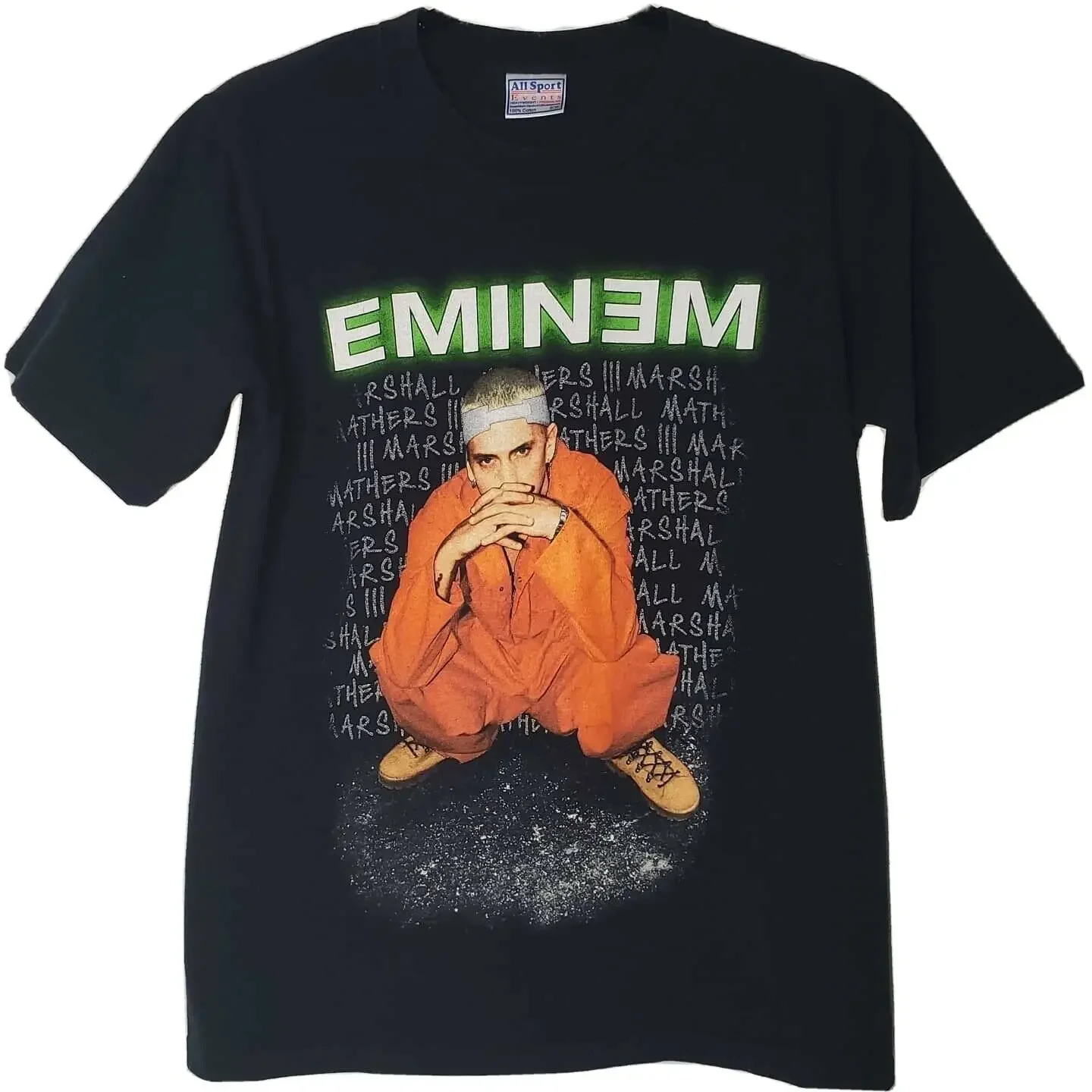 Eminem Vintage Criminal 2000 Tour Single Stitched T Shirt Size Small